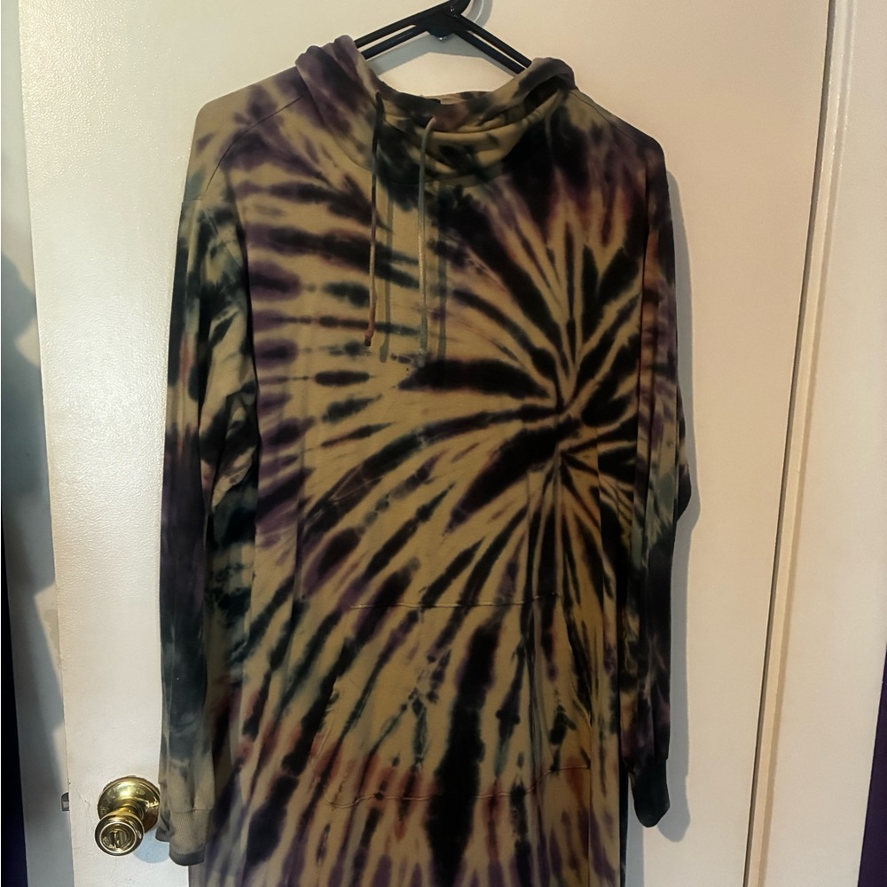 Torrid Tie-Dye Hoodie Dress Size 1